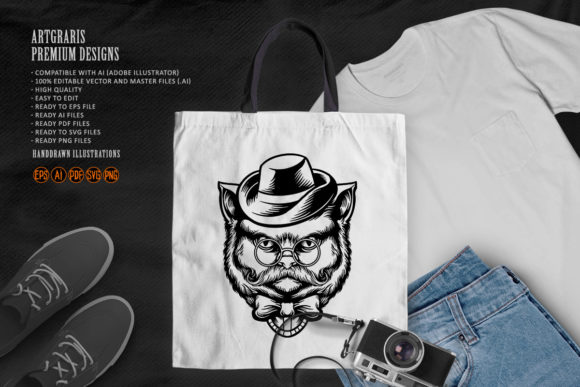 Animal Cat Hat and Sunglasses Clipart Review