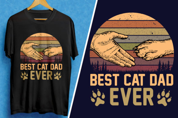 Best Cat Dad Ever T-Shirt Design Review
