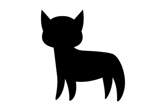 Cat Ghost Icon Graphic Design Silhouette