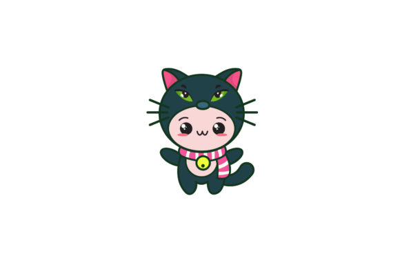Cat Kawaii Character Nice Vector Review