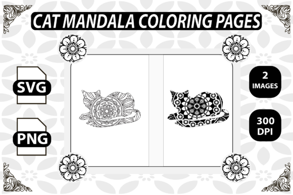 Cat Mandala Coloring Pages 5-6 Review