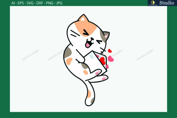 Cat Received a Heart Envelope Embroidery Review