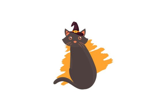 Halloween Black Cat Wearing Hat Review