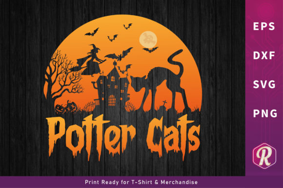 Halloween T-shirt Design Potter Cat Review
