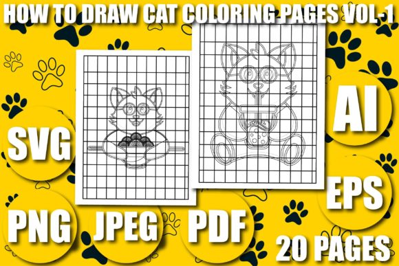 How to Draw Cat KDP Coloring Pages Vol-1 Review