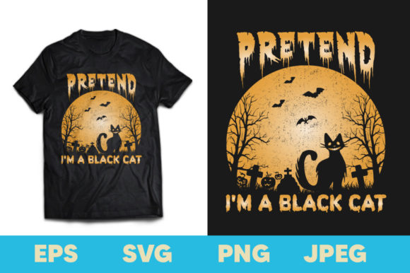 Pretend I m a Black Cat Halloween Tshirt Review