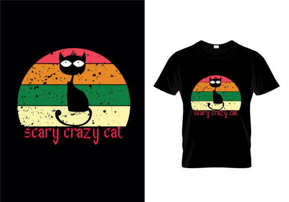 Scary Crazy Cat T-shirt Design Review