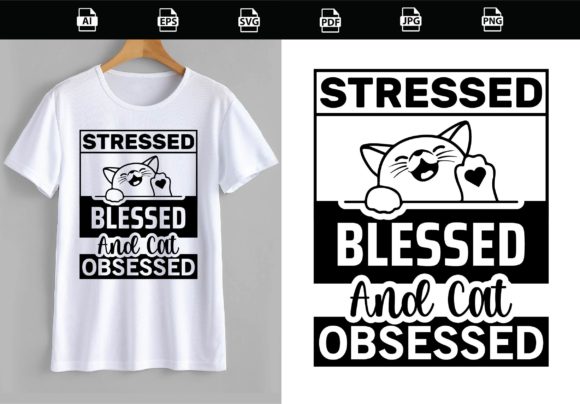 Stressed Blessed and Cat Obsessed Embroidery Design Review