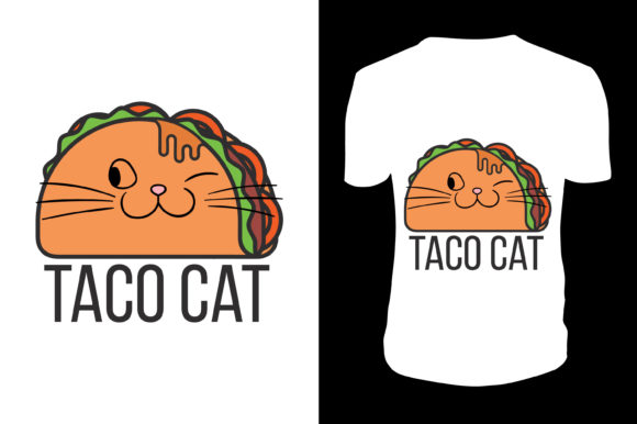 Taco Cat Tshirt Design Template Review